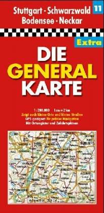 Die Generalkarten Deutschland Extra, 12 Bl., Bl.11, Baden-Württemberg