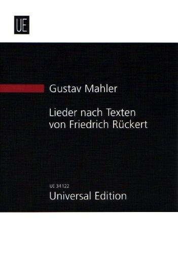 Lieder nach Texten von Friedrich Rückert: für mittlere Singstimme und Orchester. mittel. Studienpartitur.