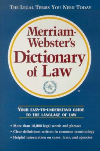 Merriam-Webster's Dictionary of Law