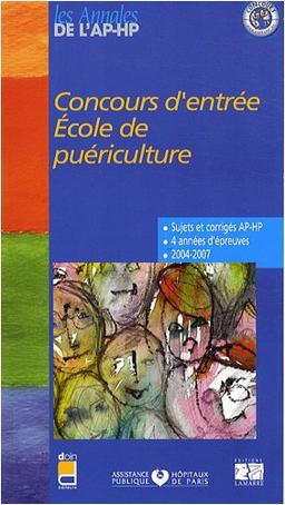 Concours d'entrée, école de puériculture : épreuves de sélection 2004-2007