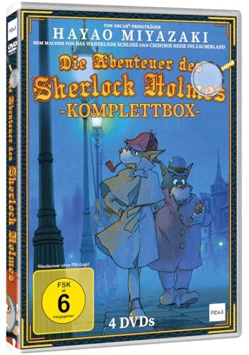 Die Abenteuer des Sherlock Holmes (Meitantei Holmes) - Komplettbox - Von OSCAR-Preisträger Hayao Miyazaki - Japanische Anime Adaption - Alle 26 Folgen der Krimi Serie [4 DVDs]