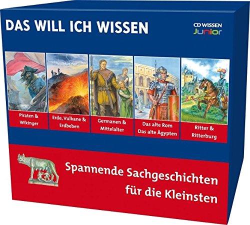 CD WISSEN Junior - DAS WILL ICH WISSEN-Hörbuchbox - 10 Sachgeschichten für die Kleinsten, 5 CDs