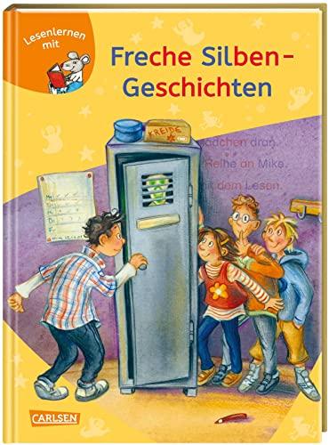 LESEMAUS zum Lesenlernen Sammelbände: Freche Silben-Geschichten: Extra Lesetraining – Lesetexte mit farbiger Silbenmarkierung | 3 Geschichten in 1 Band