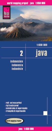 Reise Know-How Landkarte Java (1:650 000): Indonesien 2. Exakte Höhenlinien, Höhenschichten-Relief, Gps-tauglich, mit Gradnetz, klassifiziertes Straßennetz, ausführlicher Ortsindex