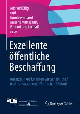 Exzellente öffentliche Beschaffung: Ansatzpunkte für einen wirtschaftlichen und transparenten öffentlichen Einkauf (German Edition)