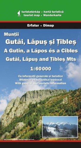 Gutai, Lapus and Tibles Mountains (Romania) 1:60,000 Hiking Map DIMAP