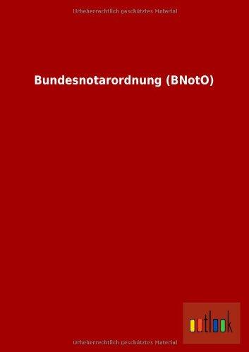 Bundesnotarordnung (BNotO)