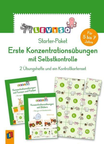 Starter-Paket - Erste Konzentrationsübungen mit Selbstkontrolle: 2 Übungshefte und ein Kontrollkartenset (LEVISO)