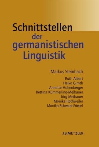 Schnittstellen der germanistischen Linguistik