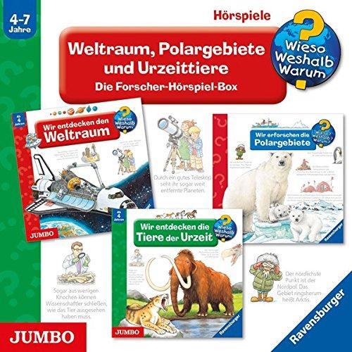 Weltraum, Polargebiete und Urzeittiere: Die Forscher-Hörspiel-Box (Wieso? Weshalb? Warum?)