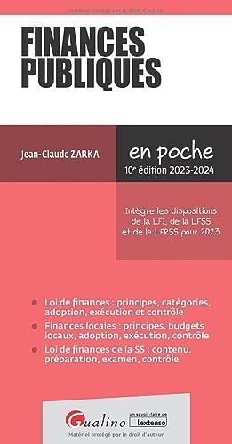 Finances publiques : 2023-2024