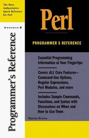 Perl: Programmer's Reference