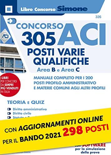 Concorso ACI 305 posti varie qualifiche Area B e Area C