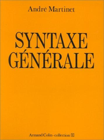 Syntaxe générale