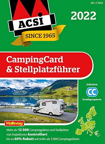 ACSI CampingCard & Stellplatzführer 2022: Bestehend aus 2 Bänden inkl. ACSI CampingCard Ermässigungskarte und ACSI Camping Europa-App Rabattcode (Hallwag ACSI Führer)