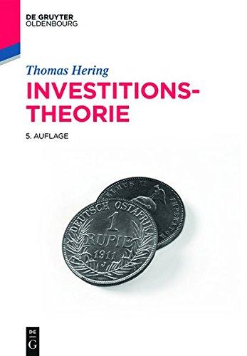 Investitionstheorie (Lehr- und Handbücher der Wirtschaftswissenschaft)