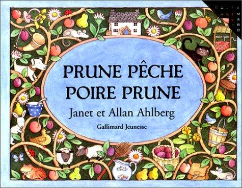 Prune, pêche, poire, prune