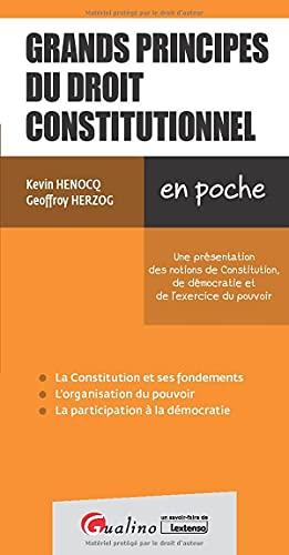 Grands principes de droit constitutionnel : une présentation des notions de Constitution, de démocratie et de l'exercice du pouvoir