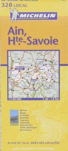 Carte routière : Ain - Haute-Savoie, N° 11328 (Michelin Local France)