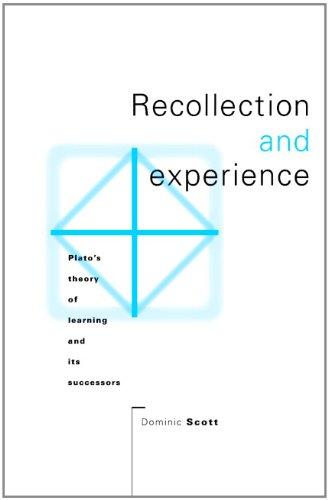 Recollection and Experience: Plato's Theory of Learning and its Successors