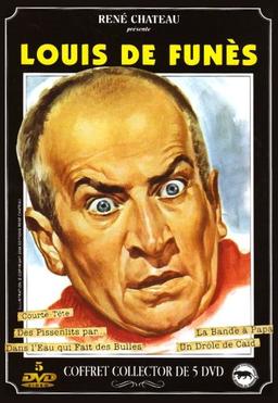 Coffret louis de Funès : dans l'eau qui fait des bulles ; courte tete ; un drole de caid ; la bande a papa ; les pissenlits par la racine [FR Import]