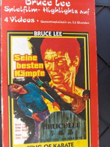 Bruce Lee - Spielfilm-Highlights auf 4 Videos (Box-Set / 4 VHS)