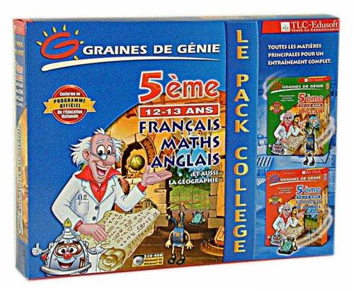 Graines de génie Français + Maths + Anglais 5ème