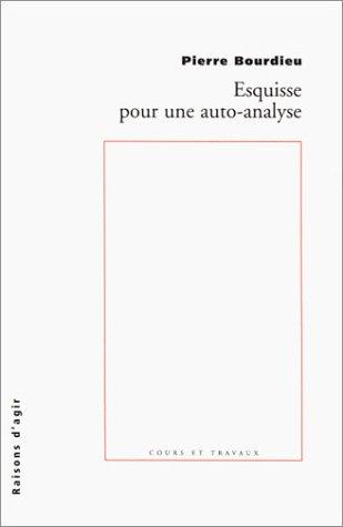 Esquisse pour une auto-analyse