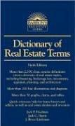 Dictionary of Real Estate Terms (Barron's Business Dictionaries)