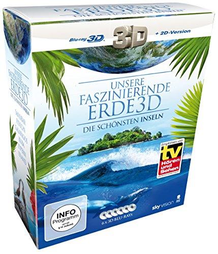 Unsere faszinierende Erde 3D - Die schönsten Inseln, Die Komplettbox (Limited Edition auf 6 3D Blu-rays, exklusiv bei Amazon.de) (SKY VISION) [3D Blu-ray + 2D Version]