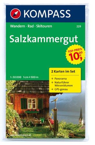 Salzkammergut 1 : 50 000: Wanderkarten-Set mit Naturführer in der Nylontasche. GPS-genau. Mit Panorama