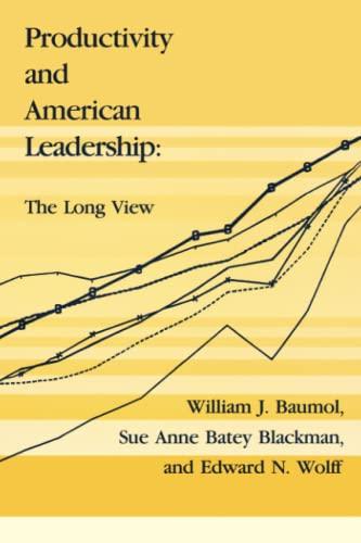 Productivity and American Leadership: The Long View (Mit Press)