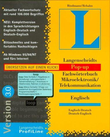 Pop-up Fachwörterbuch Mikroelektronik / Telekommunikation Englisch. Version 3.0. CD- ROM für Windows 95/98/ NT 4.0