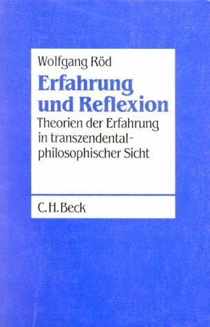 Erfahrung und Reflexion: Theorien der Erfahrung in transzendentalphilosophischer Sicht