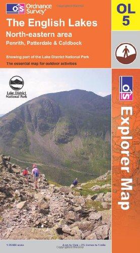 The English Lakes. North Eastern 1 : 25 000: Penrith, Patterdale & Caldbeck. Showing part of the Lake District National Park: North Eastern Area (OS Explorer Map)