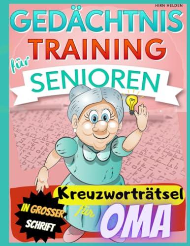 Gedächtnistraining für Senioren: Kreuzworträtsel in großer Schrift für Oma