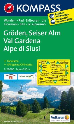 Gröden - Seiser Alm / Val Gardena - Alpe di Siusi 1 : 25 000