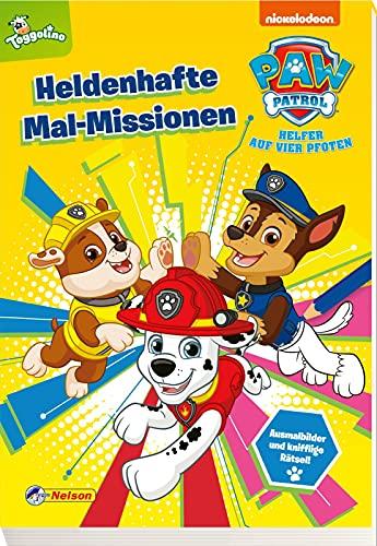 PAW Patrol: Heldenhafte Mal-Missionen: Mehr als 60 PAWtastische Malbilder und knifflige Rätsel | (ab 3 Jahren)