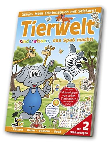 Sticker-Übungsbuch - Tierwelt Lernspaß