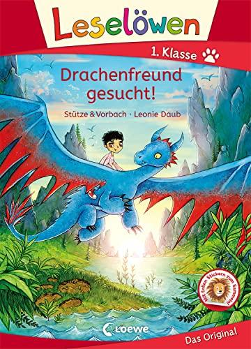 Leselöwen 1. Klasse - Drachenfreund gesucht!: Mit Leselernschrift ABeZeh - Erstlesebuch für Kinder ab 6 Jahren