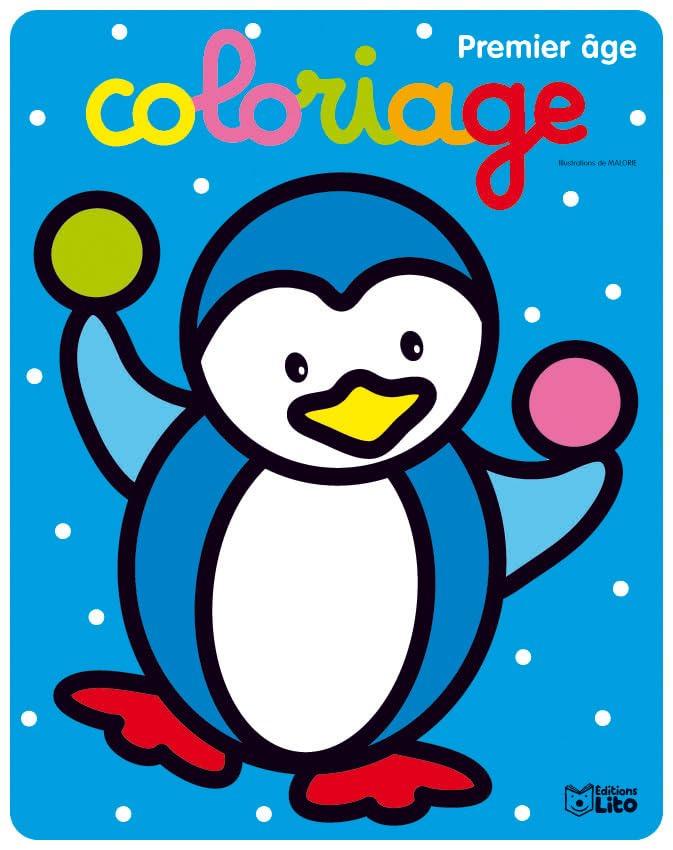 Coloriage premier âge : pingouin