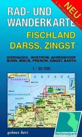 Fischland, Darß, Zingst 1 : 30 000 Rad- und Wanderkarte: Mit Dierhagen, Wustrow, Ahrenshoop, Born, Wieck, Prerow, Zingst, Barth