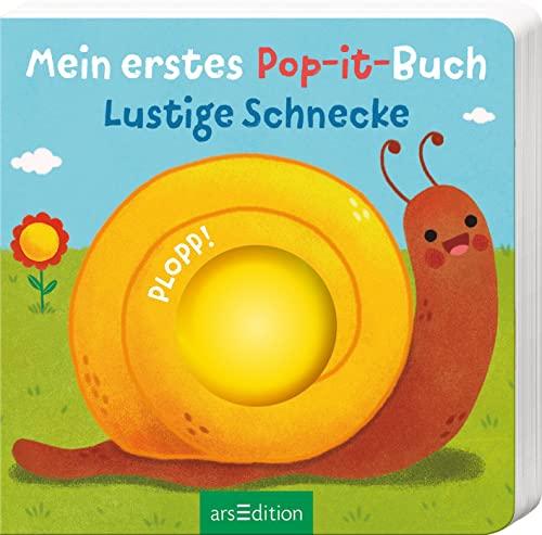 Mein erstes Pop-it-Buch – Lustige Schnecke: Plopp! | Ein erstes Spielbuch für kleine Kinder ab 12 Monaten