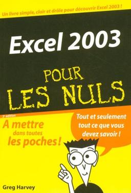 Excel 2003 pour les nuls