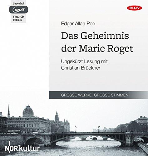 Das Geheimnis der Marie Roget: Ungekürzte Lesung mit Christian Brückner (1 mp3-CD)