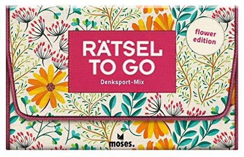 Rätsel to go | Denksport-Mix: flower edition | Rätselbuch für unterwegs