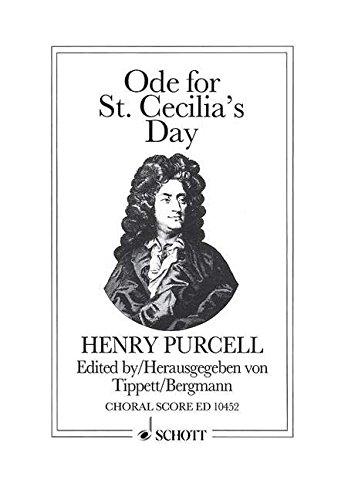 Ode for St. Cecilia's Day 1692: gemischter Chor (SATB), Soli (SAATBB) und Orchester. Chorpartitur.