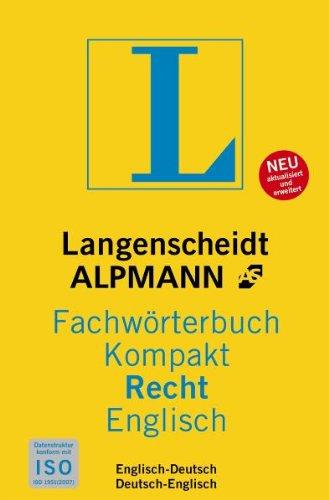 Langenscheidt e-Fachwörterbuch Recht Englisch