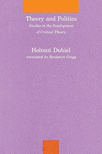 Theory and Politics: Studies in the Development of Critical Theory (Studies in Contemporary German Social Thought)