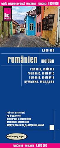 Reise Know-How Landkarte Rumänien, Moldau (1:600.000): world mapping project